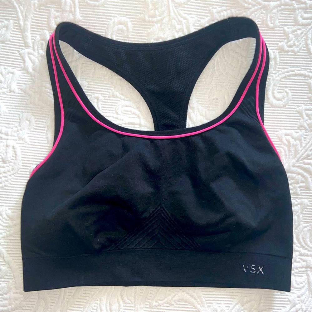 VSX Victoria’s Secret Sports bra S racerback Spandex stretch